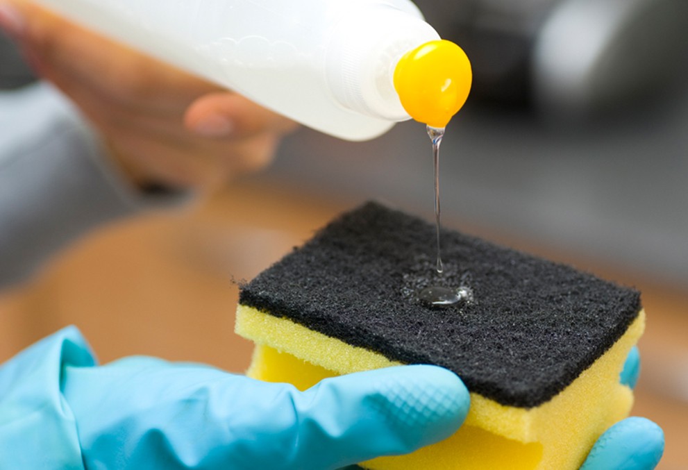 Using cleanser on a sponge - PALMEROL brand banner