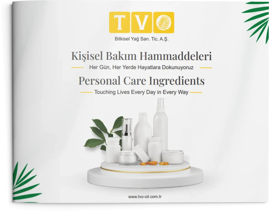Personal care and cosmetic oleochemical catalog cover